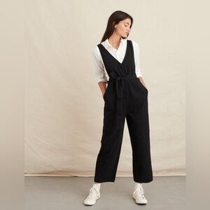 Alex Mill Ollie overalls on recycled denim
